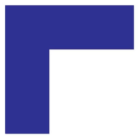Ergomat DuraStripe Mean Lean 7inx7inx3.5in 90 degrees Angle Corners Blue, 20PK DSML-C7-B-KIT
